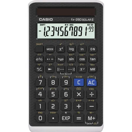 Casio FX 260 Solar II Scientific Calculator 5" x 0.6" x 2.9" Black (US IMPORT)