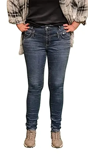 Buena Vista Damen Jeans Florida Stretch Denim Dark Blue - XS