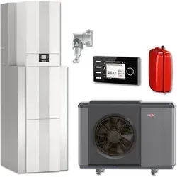 Wolf Wärmepumpen-Paket CHC-Center 10/200-35 - Wärmepumpe Monoblock mit 9,8kW Leistung, energieeffizient, inklusive Warmwasserspeicher und Bedienmodul für optimale Heiz- und Kühlsteuerung.
