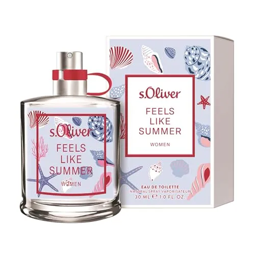 s.Oliver® FEELS LIKE SUMMER Women Eau de Toilette 30ml - Erlebe mit s.Oliver FEELS LIKE SUMMER WOMEN einen fruchtig-floralen Duft, der Sommerfeeling pur verspricht. Ideal für jeden Tag, umhüllt er dich mit Leichtigkeit und Frische.