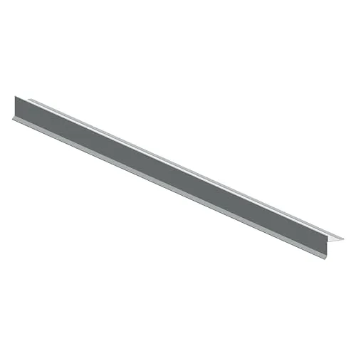 Ortblech mit Wasserfalz Alu Anthrazit 200cm - Wellplatten - Langlebiges Aluminiumblech, UV- und witterungsbeständig mit Wasserfalz, ideal als Alternative zu Holz-Giebelblenden.