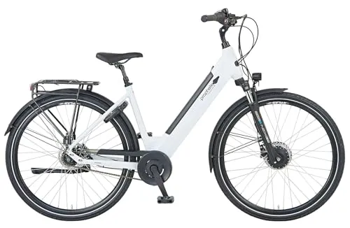 Prophete E-Bike Cityrad Geniesser 2.0 mit 7 Gang Shimano Nexus - Stilvolles Cityrad für Alltag und Ausflüge, ausgestattet mit einem leistungsstarken Frontmotor und einer Reichweite von bis zu 110 km. Ideal für entspannte Fahrten!