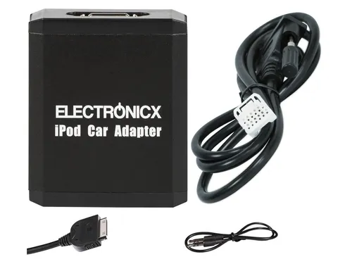 Adapter AUX für iPhone iPad iPod - Toyota, Lexus, Scion, Daihatsu 12 Pin - Praktischer AUX-Adapter zur Verbindung von iPhone, iPad und iPod mit dem Autoradio. Kompatibel mit vielen Fahrzeugmarken und ermöglicht eine einfache Musikwiedergabe.