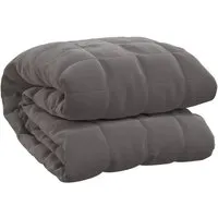 vidaXL Gewichtsdecke 200x220cm, 9kg – Entspannungsdecke für besseren Schlaf - Bettdecken – Diese schwere Gewichtsdecke sorgt für sanften Druck und fördert schnelleres Einschlafen. Atmungsaktiver Stoff und hypoallergene Füllung für maximalen Komfort.