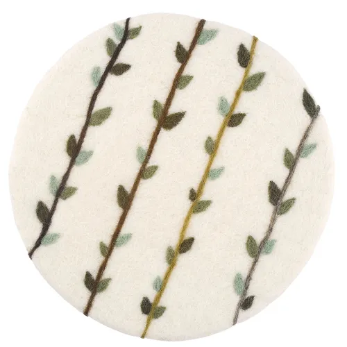 CILIO Untersetzer aus 100% Schafwolle LANA EDERA rund 21 cm