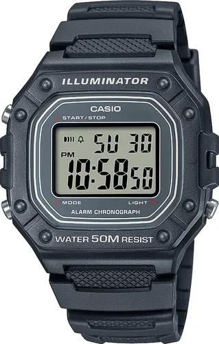 Casio Digitaluhr W-218H-8AVEF Casio Collection Armbanduhr digital - Grau/Grau