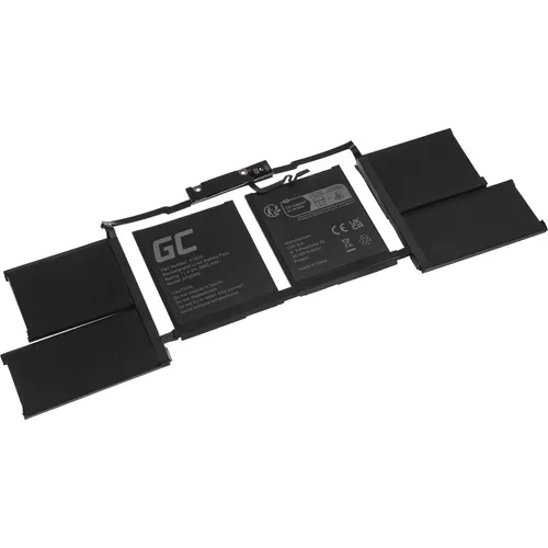 GreenCell Laptop Battery A1820 for Apple MacBook Pro 15 A1707 (2016, 2017) (6 Zellen, 75000 mAh) (AP30WX)