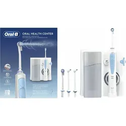 Oral-B Health Center Munddusche MD203REF - Elektrische Zahnbürsten, sorgt für eine gründliche Zahnreinigung und verbessert die Mundhygiene mit 2 Oxyjet-Düsen.