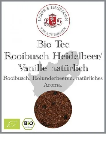 Bio Tee Rooibusch Heidelbeer/Vanille natürlich 1kg