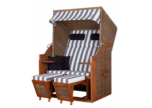 De Vries Strandkorb "deVries PURE STANDARD" - Eleganter Komfort für jeden Platz - Strandkorb "deVries PURE STANDARD" in stilvollem Grauton, ideal für begrenzte Platzangebote. Witterungsbeständig mit geflochtenem Windschutz für entspannende Wohlfühlmomente.