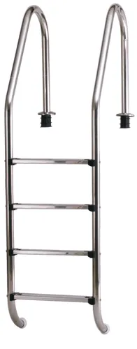 Steinbach breite Edelstahl-Einbauleiter 4-stufig für Swimming Pools, 4 Stufen