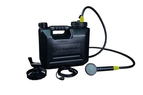 RidgeMonkey Außen Power Dusche Komplettpaket - Mobile Dusche für Karpfenangeln - Ideal für Angler, die auch unterwegs auf Hygiene Wert legen. Praktisches Komplettpaket für erfrischende Duschen im Freien.