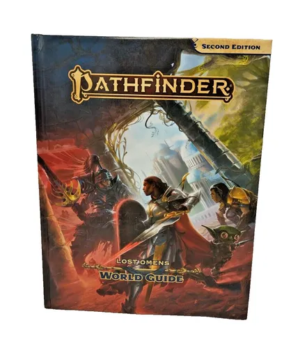 Pathfinder Lost Omens World Guide Englisch - Ausstellungsstück 2. Wahl - Regelwerk für Pathfinder, mehrfarbig und ideal für Fans von Rollenspielen, die ihre Welt erweitern möchten.