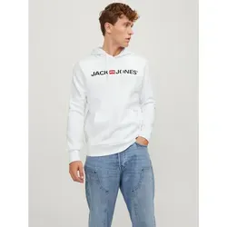 Kapuzensweatshirt JACK & JONES "Logo Hoodie Oldschool" für Herren, Gr. XL - Herren-Sweatshirt mit lässigem Logodruck, aus 70% Baumwolle für hohen Tragekomfort. Ideal für entspannte Outfits, hüftlang mit elastischem Bund.