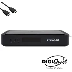 DIGIQuest TiVuSat Karte 4K + DIGIQuest Q80 Sat-Receiver + Wifi (nicht aktiviert) SAT-Receiver