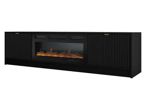 MIRJAN24 TV-Schrank Tireno mit Kamin - TV-Halterung mit realistischem LED-Kamin, bietet Gemütlichkeit und Platz für Ihre Geräte. Ideal für stilvolles Wohnen und schnellen Versand innerhalb von 5 Tagen.