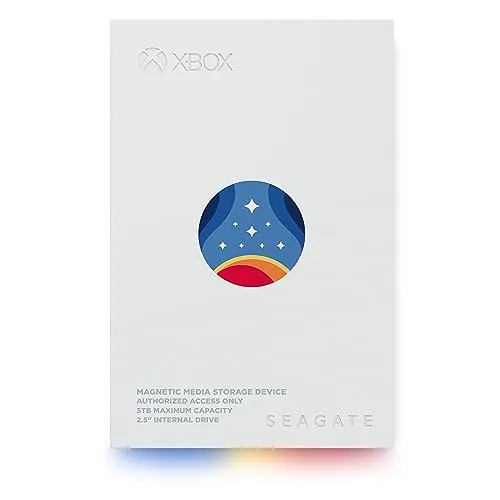Seagate FireCuda Gaming HDD 5 TB – Starfield Special Edition - Externe Festplatte für Gamer mit 5 TB Speicherplatz und konfigurierbarer RGB-LED-Beleuchtung, perfekt für die ultimative Spielebibliothek.