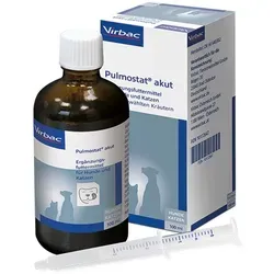 Pulmostat akut Saft für Hunde und Katzen 100 ml - Tiergesundheit: Unterstützt die Atemwege von Hunden und Katzen, ideal bei akuten Atemwegserkrankungen.