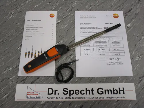 testo 405i Smart Probes Anemometer 0 bis 30 m/s - Elektrische Messgeräte: Präzises Anemometer mit Teleskoprohr, ausziehbar bis 400 mm, misst Windgeschwindigkeiten von 0 bis 30 m/s für professionelle Anwendungen.