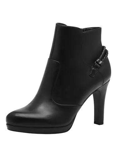Tamaris Stiefel Damen Vegan Elegant schwarz, EU 40 - Wanderschuhe mit TOUCH-IT Funktion für optimalen Tragekomfort, weichem Fußbett und stilvollem Blockabsatz – ideal für jeden Schritt im Alltag.
