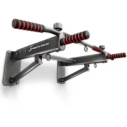 Sportstech Klimmzugstange KS350 - Multifunktional mit Schaumstoffgriff - Klimmzugstangen für vielseitiges Training: Die klappbare KS350 ermöglicht Pull Ups, Dips und mehr. Hohe Stabilität und sichere Wandmontage für ein effektives Workout zu Hause.