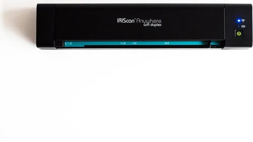 IRIScan Anywhere 6 WIFI Duplex 15PPM - Mobiler Batteriescanner - Mobiler Batteriescanner mit Duplex-Funktion, 15 Seiten pro Minute und hoher Auflösung bis zu 1200 dpi für flexibles Scannen unterwegs.