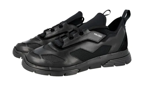 PRADA Leder Neopren Sneaker - 4E3515 - Transformers Schwarz - NEU -  7,5 41,5