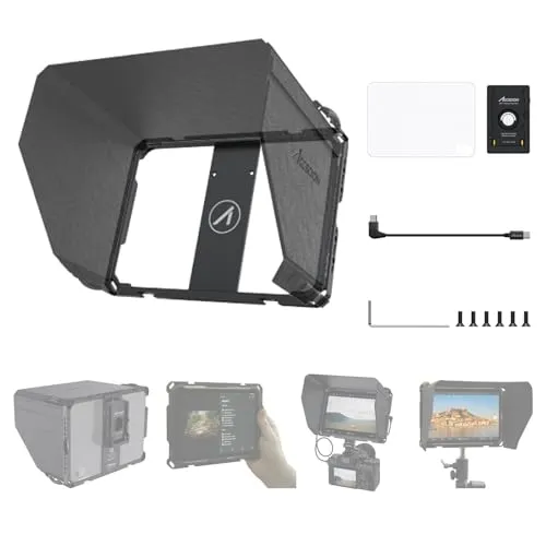 Accsoon iPad PowerCage Mini 8,3 Zoll mit Sunhood - Ständer für Tablets, robuster Käfig für iPad Mini mit NP-F-Akkuhalterplatte für kontinuierliche Stromversorgung und erweiterte Montageoptionen.