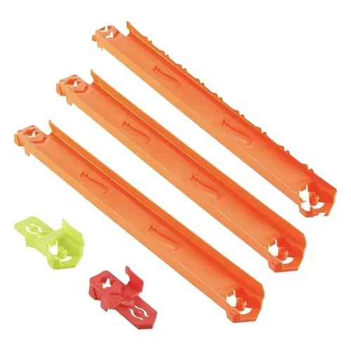 Hot Wheels Track Creator Straight Track Pack, 90 cm Speed Snap Track & 2 Adapter