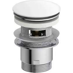 Kirchhoff Design-Ablaufventil mit Überlauf - Ablaufventil für Waschbecken & Waschtisch, senkrechter Ablauf mit Push-Open Funktion für eine einfache Handhabung.