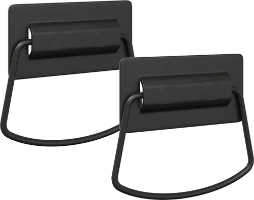 vidaXL Schrankgriffe 2 pcs Schwarz 85 x 45 mm Metall
