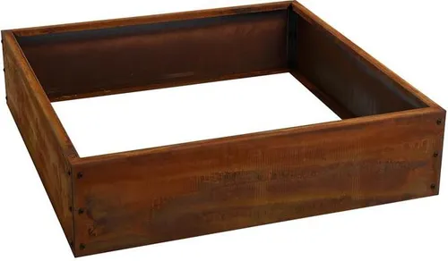 ESTEXO Beeteinfassung - Hochbeet aus Cortenstahl - Hochbeete-Kit aus hochwertigem Cortenstahl, der mit der Zeit eine einzigartige Rost-Patina entwickelt. Ideal für kreative Gartengestaltung in verschiedenen Größen.
