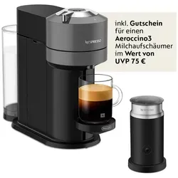 Nespresso De Longhi ENV 120.GY Vertuo Next - 1500W Kaffeekapselmaschine mit 6 Tassengrößen, für perfekten Genuss auf Knopfdruck