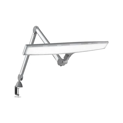 LED Arbeitsplatzleuchte Luminos, nicht ESD - Nähmaschinen Zubehör, leistungsstarke LED-Lampe mit breiter Lichtverteilung und dimmbarer Funktion, ideal für präzise Beleuchtung an Werkbänken.