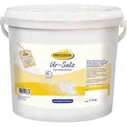 Erntesegen Ur-Salz - 12kg naturbelassen und unbehandelt - Ursalz, ideal für die gesunde Ernährung und reich an Mineralien für einen natürlichen Geschmack.