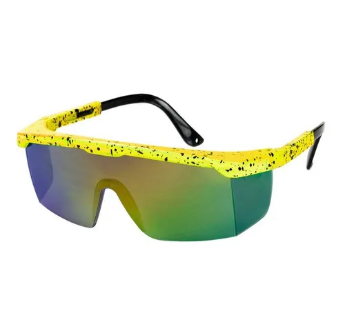 Metamorph Kostüm 80er Schnelle Brille gelb, Egal ob 90er Jahre Radprofi oder Leipziger Rapper: Mit der Brille bist