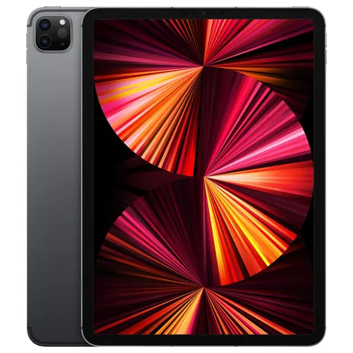 Apple iPad Pro 11" (Wi-Fi + Cellular, 256GB) - Space Grau (3. Generation) - Tablet mit 11 Zoll Retina Display, powered by Apple M1 Chip, ideal für kreative Profis und Multimedia-Enthusiasten, unterstützt Apple Pencil und bietet 9 Std Akkulaufzeit.