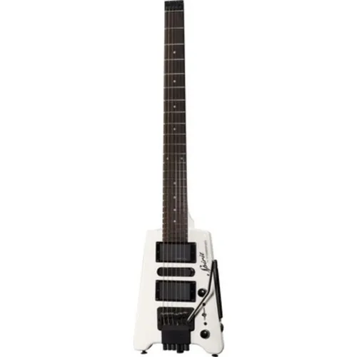 Steinberger Spirit GT-PRO Deluxe WH - Headless E-Gitarre - Kompakte Headless E-Gitarre mit durchgehendem Ahorn-Hals und HSH-Tonabnehmern für vielseitige Klänge. Inklusive Gigbag, ideal für Musiker auf der Suche nach Flexibilität und Komfort.