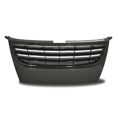 Kühlergrill Sportgrill Gitter Grill ohne Emblem Schwarz für VW Touran 1T 12/06