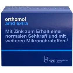 Orthomol AMD extra Kapseln 120 St - rezeptfrei, unterstützt die Augengesundheit und enthält wertvolle Nährstoffe