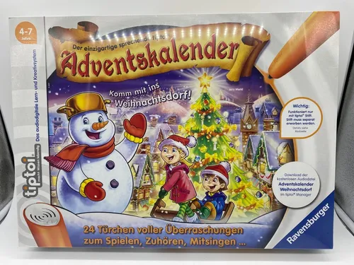 Tiptoi Adventskalender 'Komm mit ins Weihnachtsdorf' von Ravensburger - Adventskalender für Kinder unter 5 Jahren, fördert spielerisches Lernen und Vorfreude auf Weihnachten mit tollen Überraschungen.