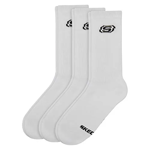 Skechers 2pk Tennis Cushioned Socks SK41041-1000, Unisex socks, White, 35-38 EU