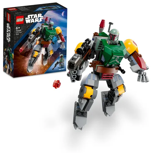 LEGO 75369 Star Wars Boba Fett Mech - 13 cm große Actionfigur mit schießendem Blaster, ideal für kreative Spielstunden ab 6 Jahren und digitale Bauanleitungen