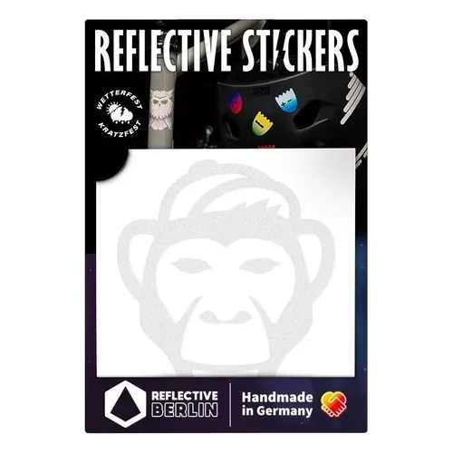 Reflective Berlin Reflexaufkleber Decals Monkey Weiss (65471239)