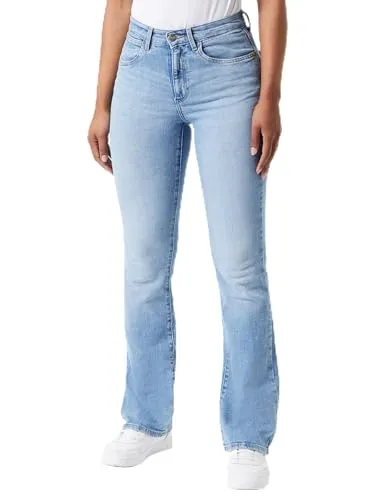 Wrangler Damen Bootcut Jeans Southeast, 26W/32L - Bootcut Jeans für Damen mit schmalem Bein und klassischem Knöchel, umweltfreundlich mit EarthWash-Technologie, ideal für lässige Outfits.