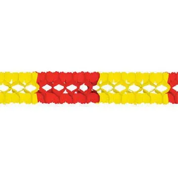 PARTY DISCOUNT Girlande Spanien rot-gelb, 400 cm