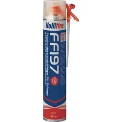 1K-Montageschaum FF197 880ml B1 grau mit Einweg-Handschuh-Dose - Feuerwiderstandsfähiger Polyurethanschaum mit 2-in-1 Adapter für einfache Anwendung. Ideal zum Füllen und Abdichten von Fugen mit hohen Ansprüchen an den Brandschutz.