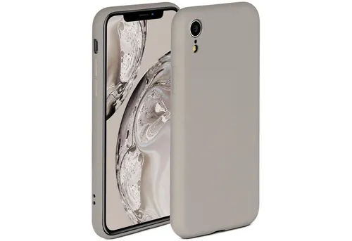 ONEFLOW Handyhülle für iPhone XR Hülle Silikon Soft Case Taupe Grau 6,1 Zoll, Silikonhülle Cover Dünn Handytasche TPU Schutzhülle mit Kameraschutz