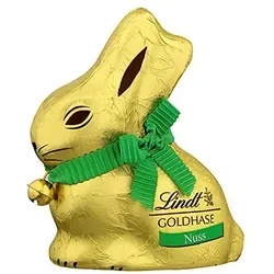 Lindt Goldhase Nuss 100g 4er Pack - Feine Schokolade mit Nüssen, ideal für die Osterzeit und ein perfektes Geschenk für Schokoladenliebhaber.