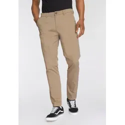 Chinohose "MARCO DAVE" Gr. 34 - Beige, Länge 34 - Wanderhosen für Herren von Jack & Jones. Schmale Beinform und niedrige Leibhöhe sorgen für optimalen Tragekomfort bei Freizeitaktivitäten.
